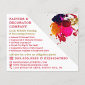 絵を描カラフルスプラッシュ、ペインター&デコレータ チラシ (正面)