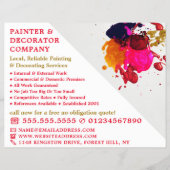 絵を描カラフルスプラッシュ、ペインター&デコレータ チラシ (正面)