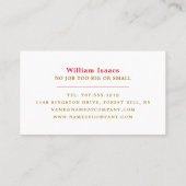 絵を描カラフルスプラッシュ、ペインター&デコレータ 名刺 (裏面)