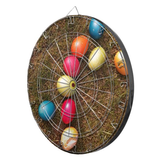絵を描カラフル卵・イースター卵 ダーツボード (正面右)