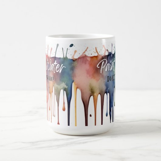 絵を描カラフル水マグおもしろい – アーティストギフト コーヒーマグカップ (中央)