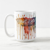 絵を描カラフル水マグおもしろい – アーティストギフト コーヒーマグカップ (左)