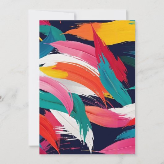 絵を描カラフル第16回誕生日会 招待状 (裏面)