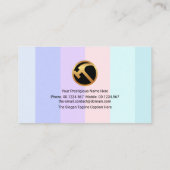 絵を描カラフル絵を描(ばちゃばちゃ)跳ねる 名刺 (裏面)