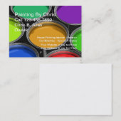 絵を描カラフル缶ペインター 名刺 (正面/裏面)