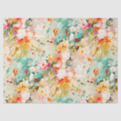 絵を描カラフル花の贈り物 薄葉紙 (正面)