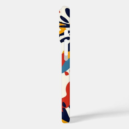 絵を描カラフル花柄の電話ケース2 Case-Mate iPhoneケース (裏面 / 左)