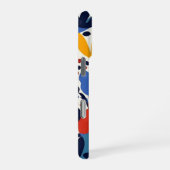 絵を描カラフル花柄の電話ケース2 iPhoneケース (右側面)