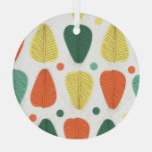 絵を描カラフル離れ、明るいビジネスの背景 ガラスオーナメント (裏面)