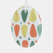 絵を描カラフル離れ、明るいビジネスの背景 ガラスオーナメント (正面左)