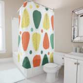 絵を描カラフル離れ、明るいビジネスの背景 シャワーカーテン (インサイチュ)