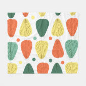 絵を描カラフル離れ、明るいビジネスの背景 フリースブランケット (正面(横))