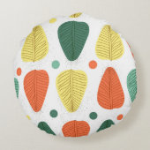 絵を描カラフル離れ、明るいビジネスの背景 ラウンドクッション (裏面)