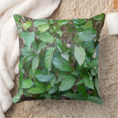 絵を描ガーデン葉グリー クッション (ブランケット)