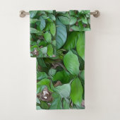 絵を描ガーデン葉グリー バスタオルセット (インサイチュ)