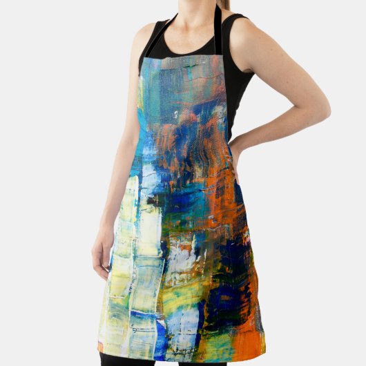 絵を描キャンバステクスチャca上の赤と青のシェーディング エプロン (インサイチュ)