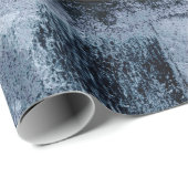 絵を描グラフィティグランジ |ダークネイビーとデニムブルー ラッピングペーパー (ロールコーナー)