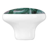 絵を描グラフィティグランジ |ムーディースプラムパープルグリーン セラミックノブ (側面)