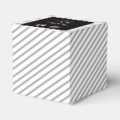 絵を描グルームシルエットゲイ結婚式の引き出物ボックス フェイバーボックス (裏面サイド)