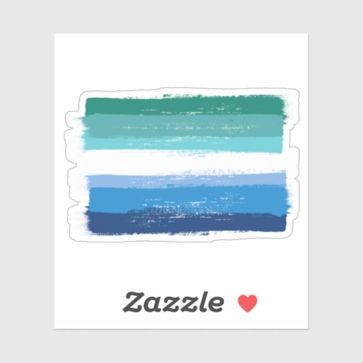 絵を描ゲイオスプライド- Azure シール (シート)