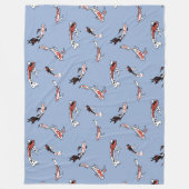 絵を描コイ フリースブランケット (正面)