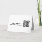 絵を描サンキューカード（カスタマイズ可能） サンキューカード (裏面)