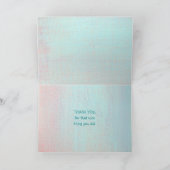 絵を描サンキューカード（カスタマイズ可能） サンキューカード (内部)