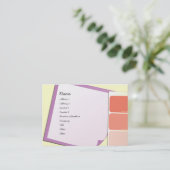 絵を描サンプルとメモ 名刺 (スタンド正面)