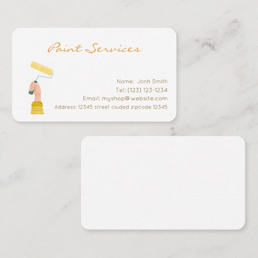 絵を描サービス編集可能名刺 名刺 (正面/裏面)