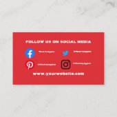 絵を描ショップカーの吹き付け業務 名刺 (裏面)