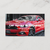 絵を描ショップカーの吹き付け業務 名刺 (正面)