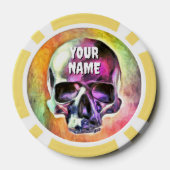 絵を描スカルカスタマイズ ポーカーチップ (裏面)