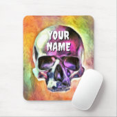 絵を描スカルカスタマイズ マウスパッド (マウス)