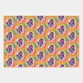 絵を描スカルカスタマイズ ラッピングペーパーシート (正面3)