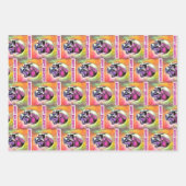 絵を描スカルカスタマイズ ラッピングペーパーシート (正面)