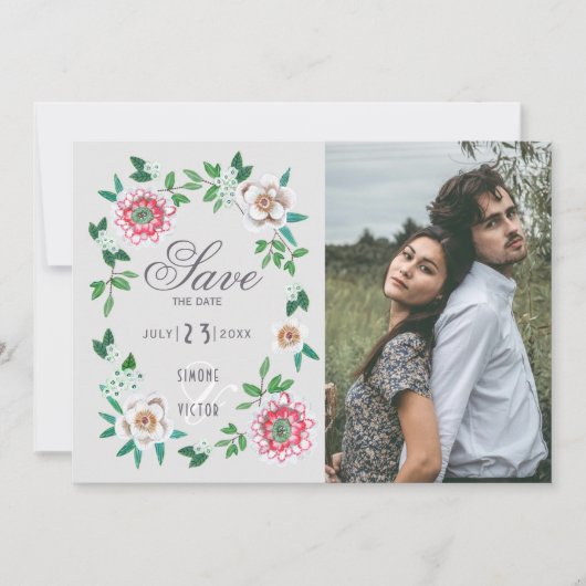 絵を描スタイリッシュ花 セーブザデート (正面)