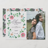 絵を描スタイリッシュ花 セーブザデート (正面/裏面)