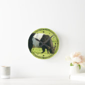 絵を描スタイルベートガロウェイクッキーカウズ ラウンド壁時計 (ホーム)