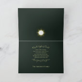 絵を描スタイル出生シーンホリデーカード シーズンカード (内部)