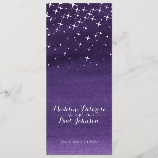 絵を描スターナイトスカイ結婚のメニュー メニュー (正面)