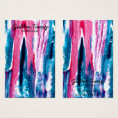 絵を描ストライプイヤリングネックレスジュエリー表示カード (正面&裏面)