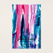 絵を描ストライプイヤリングネックレスジュエリー表示カード (裏面)