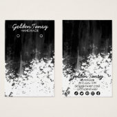 絵を描ストライプイヤリングネックレスジュエリー表示カード (正面&裏面)