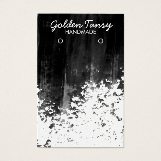 絵を描ストライプイヤリングネックレスジュエリー表示カード (正面)