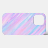 絵を描ストライプターコイズピンクパープル Case-Mate iPhoneケース (裏面 (横))