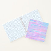 絵を描ストライプターコイズ ノートブック (内部)