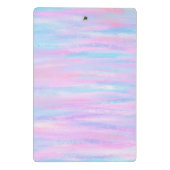 絵を描ストライプターコイズ ミニクリップボード (裏面)