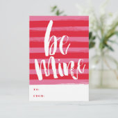 絵を描ストライプ教室バレンタインデー 招待状 (スタンド正面)