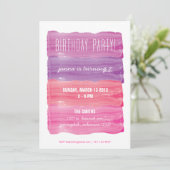 絵を描ストロークガールズバースデーパーティー 招待状 (スタンド正面)