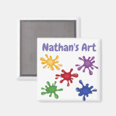 絵を描スパイパーソナライズされたト マグネット (正面/裏面)